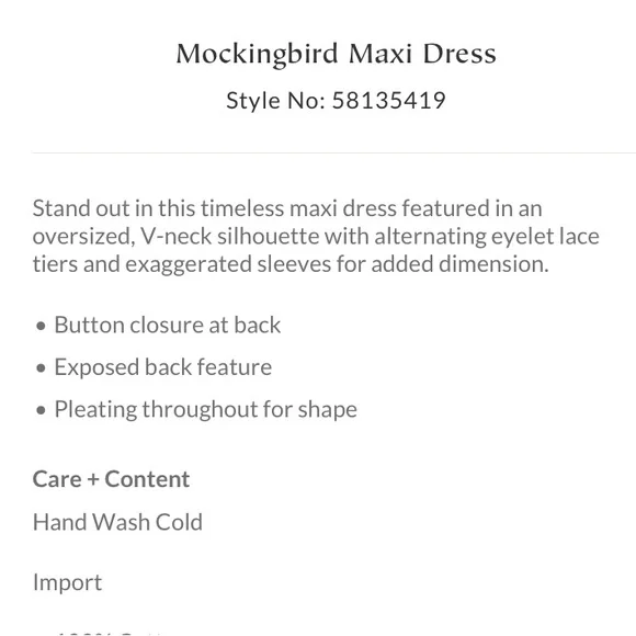 Free People Mockingbird Maxi Dress - Picture 15 of 15